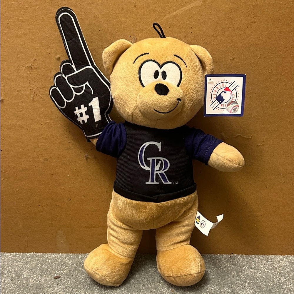 Tampa Bay Rays 18” Plush Bear MLB Genuine Merchandise Finger 
Good Stuff 
NWT.